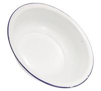DIYEAH Bassine pour Pieds en Émail Blanc, Style Vintage, 580 G | Usage à Maison, Rinçage Facile et Résistance à L’usure, pour Eau Tiède et Sels de Bain