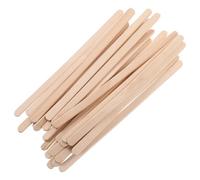 DIYEAH Bâtonnets de Cire en Bois 100 Pcs 140x6x2 Mm à Bords Arrondis Épilation Corps Visage Sourcils Spatules Cire Épilatoire Solide Outil Applicateur Professionnel