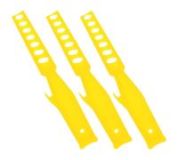 DIYEAH Bâtonnets Mélangeurs de Peinture Lot de 3pcs Jaune en Plastique Mélange Longueur Compacte, Outil pour Travaux de Peinture Manuels Réutilisable