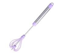 DIYEAH Batteur à Œufs Manuel Réglable Inoxydable Rotatif à Main pour Cuisine Familiale et Professionnelle