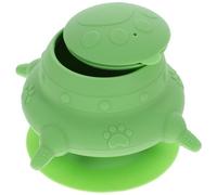 DIYEAH Biberon pour Chiot en Silicone 4 Tétines Simulées, Bol d'alimentation Résistant à l'usure, Facile à Transporter, Dimensions 14X14X8,5 CM, pour Petits Animaux -Nés