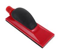 DIYEAH Bloc de Ponçage Manuel pour Restauration de Meubles Ponceuse à Main avec Aspiration Design Ergonomique pour Projets Diy Couleur Rouge avec Boîte Blanche