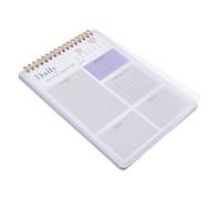 DIYEAH Bloc-Notes de Temps Planificateur Agenda Scolaire A4 100 Pages pour Étudiants et
