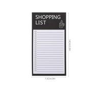 DIYEAH Bloc-notes Magnétique pour Réfrigérateur Carnet de Liste de Courses, Papier Noir, Motif Élégant, Écriture Fluide, pour Tableau Blanc Magnétique
