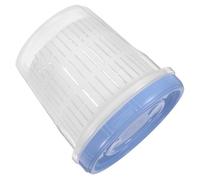 DIYEAH Bocal à Cornichons Scellé avec Passoire Intégrée Récipient Hermétique 1250 Ml Bleu Récipient à Jalapeños et Légumes Fermentés Conservation Optimale pour Kimchi et Aliments