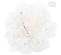 DIYEAH Boîte à Bagues Cœur Décorative pour Mariage et Fiançailles Porte-Bijoux Créatif Forme de Fleur Coffret Élégant pour Alliances et Présentations Spéciales