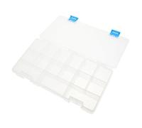 DIYEAH Boîte à Outils en Plastique Poignée Organisateur de Rangement Compartimenté Conteneur pour Vis et Petites Pièces Rangement Pratique pour Atelier 1 Pièce