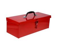 DIYEAH Boîte à Outils Métal Petite Rangement Outils Portable Organisateur pour Maison Garage Camping Camion Rouge