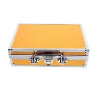 DIYEAH Boîte À Outils Pour Ongles Organiseur De Fournitures Rangement Petit Kit De Nettoyage Professionnel Portable Boîte À Outils Support Pour Écouteurs Panneau De Fibres Doré