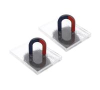 DIYEAH Boîte à Poudre de Fer Magnétique en Plastique pour Expériences Physiques en vec Simulation du Champ Magnétique et Démonstration des Lignes