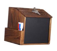 DIYEAH Boîte à Suggestions Verrouillable avec Tableau et Pochette Latérale Boîte à Dons Murale Sécurisée pour Collecte de Votes et Financement Participatif Usage Bureau École Église
