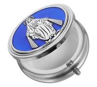 DIYEAH Boîte Bijoux Vintage Métal pour Rangement Bijoux Précieux Organisateur Élégant pour Bagues et Broches Cadeau Communion et Confirmation Coffret Rétro Décoré Style Catholique