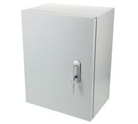 DIYEAH Boîte de jonction : coffret électrique mural en métal 40 x 30 x 20 cm avec verrouillage de sécurité - Boîtier de distribution électrique étanche et résistant aux intempéries