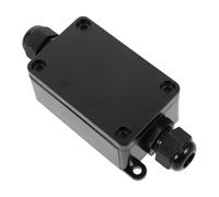DIYEAH Boîte de Jonction Étanche Ip66 en Plastique Noir, Connexion Protégée pour Câble, pour Installations Extérieures et Protection L'eau
