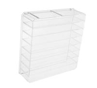 DIYEAH Boîte de Rangement Acrylique Transparente Grosse 8 Compartiments Amovibles pour Caisse à Monnaie Bureau Commerces Détaillants