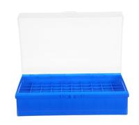 DIYEAH Boîte de Rangement Plastique avec Couvercle Transparent Compartiments pour Flacons Support Échantillons Laboratoire Organiseur Cryogénique pour Congélateur et Frigo Malette