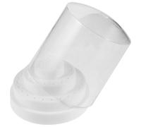 DIYEAH Boîte de Rangement Plastique Blanche pour Mèches de Perceuse à Ongles 48 Trous, Design Compact et Anti-poussière, pour Salon de Manucure