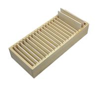 DIYEAH Boîte De Rangement Pour Cartes De Visite Multi-Grilles Compartiments Porte-Cartes Porte- D'Hôtel Organisateur Visite Pour Bureau