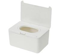DIYEAH Boîte Distributrice Lingettes Humides Portable Organiseur de Bureau et Voyage Distributeur Lingettes Multifonction Boîte de Rangement Étanche pour Mouchoirs et Masques Blanc