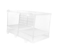 DIYEAH Boîte Élevage Aquarium Robuste avec Séparateur Filet Isolant pour Alevins et Crevettes Accessoire Réservoir Poisson Sûr et Léger