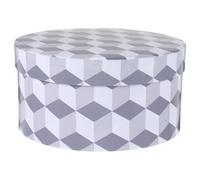 DIYEAH Boîte Présent Petite Taille 18 X 9 Cm avec Motif Cube Magique, Coffret Floral pour Bouquet et Composition, Boîte en Papier Résistant pour Saint-valentin et Occasions Spéciales