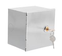 DIYEAH Boîte Prise Électrique Acier Inoxydable Boîtier Étanche pour Prises Murales Extérieur et Lieux Publics Protection Anti-intrusion Résistante Aux Intempéries