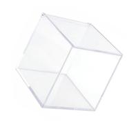 DIYEAH Boîte Rangement Acrylique Transparente avec Couvercle Flip Support Capsules Café et Sachets Thé Boîte Conservation Polyvalente Anti-poussière pour Bureau et Tablette