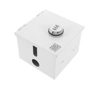 DIYEAH Boîtier de Prise Verrouillable Acier Inoxydable Robuste Protection Étanche pour Prise Murale Extérieure Gang Boîte Antieffraction