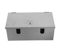 DIYEAH Boîtier de Prise Verrouillable en Acier Inoxydable, Grand Format Profond, Cache-prise Étanche Ip44 pour Prises Électriques Extérieures, Protection Antivol Robuste pour Maison,