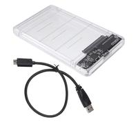 DIYEAH Boîtier SSD Transparent USB sans Outil Enclosure pour Disque Dur Jusqu à to Compatible avec Sata pour Pc Portable et Sauvegarde de Données