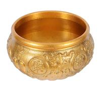 DIYEAH Bol Feng Shui Cuivre Pur Ornement de Bassin à Trésor pour Salon et Entrée Décoration Unique Intérieur Chance et Prospérité