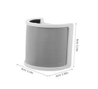 DIYEAH Bonnette Anti-Vent U pour Microphone Filtre Anti-Pop Respirant Protection Vent Accessoire pour Enregistrement et Streaming Housse Solide Couleur Noire