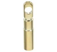 DIYEAH Borne de Câble d'alimentation en Laiton Plaqué Or O-Type pour Modification Audio Voiture, Faible Résistance et Transmission Stable, Connecteur pour Câbles 8-10ga