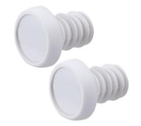 DIYEAH Bouchon de Guidon de Vélo Blanc, Serrage à Vis | Montage à Expansion, Remplacement pour Embouts, Léger et Portable, pour Vélos et Accessoires de Guidon