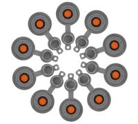 DIYEAH Bouchon de Valve d'air en TPU 12mm Léger 10 Pièces Valve de Remplacement Étanche pour Oreiller Gonflable pour Oreiller de Voyage et Camping