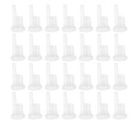DIYEAH Bouchons Compte-gouttes Internes pour Flacons D’huiles Essentielles 18 Dents, 200 Pièces, Bouchons D’étanchéité en Plastique pour Flacons 5-100 Ml, Contrôle Précis du Dosage,
