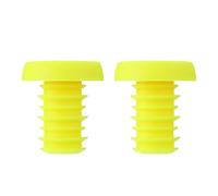 DIYEAH Bouchons Guidon Vélo Jaune, Embouts Légers et Solide pour VTT et Vélos Pliants, Lot de 2 Adaptés pour Cyclisme sur Route et Tout-Terrain
