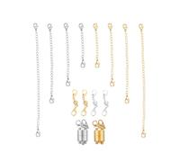 DIYEAH Boucle Magnétique Cylindrique Accessoire Bijou Élégant et Brillant en Cuivre Argenté Facile à Porter et Connexion Rapide pour Collier DIY