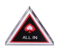 DIYEAH Bouton Dealer Poker Triangle Double Couche Indicateur All-in pour Jeux de Cartes et Accessoire de Table de Tournoi