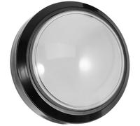 DIYEAH Bouton-Poussoir Accessoire Solide Blanc Lumineux en Abs et Métal pour Machine de Jeu Arcade, Adapté aux Jeux de Compétition la Danse pour Garçon et Filles