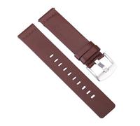 DIYEAH Bracelet De Montre Cuir Cousu Pour Homme Compatible Avec Gear Et Deuxième Génération Avec Boucle Argentée