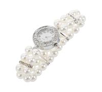 DIYEAH Bracelet Élastique Perles pour Femmes avec Strass Élégance Vintage pour Fêtes de Noël et Spéciaux