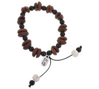 DIYEAH Bracelet Grains de Café pour Femmes Bracelet Élastique Minimaliste Perles Aromatiques Bijoux Inspirés Café