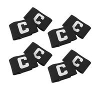 DIYEAH Brassard de Capitaine de Football 8 Pièces en Polyester Coton Résistant à Transpiration Élastique et Stable en Mouvement Taille Ajustable pour Match de Football