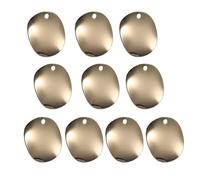 DIYEAH Breloques Pendentifs Design Unique en Alliage Or 10pcs Solides Trous de Passage Accessoires pour Création Artisanale pour Fabrication de Bijoux Diy