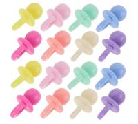 DIYEAH Breloques Résine Tétines Mini 50 Pcs Mix Couleurs DIY Décoration Coques Téléphone Garçon et Filles Créatifs Fête Anniversaire Accessoires Artisanat Couleur Aléatoire