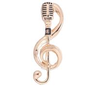 DIYEAH Broche Note de Musique Stylée en Alliage Or pour Femmes Ajustement Confortable pour Soirée Anniversaire et Remise de Diplôme