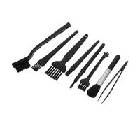DIYEAH Brosse de Nettoyage Antistatique Élimination Complète Poussière Noire 8 Pièces Poils en Nylon et Pa pour Circuits Imprimés et Lentilles pour Clavier et Électronique