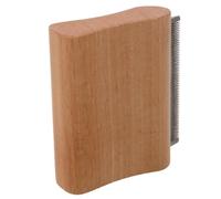 DIYEAH Brosse Démêlante pour Chevaux Bois et Acier Inoxydable Outil de Toilettage Ergonomique Élimination des Poils Morts Accessoire Horse Tack Robuste