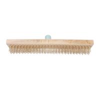 DIYEAH Brosse Métallique Fil Acier Cuivré pour Élimination Mousse et Désherbage Jardin Tête Pratique sans Manche pour Nettoyage Extérieur Intensif